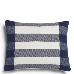 Daylesford Organic Throws & Cushions>Abbey Stripe Cushion Navy
