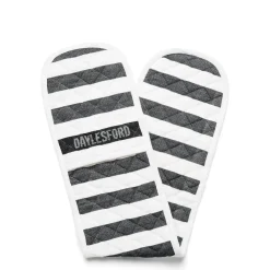 Daylesford Organic Aprons & Tea Towels>Black & White Stripe Double Oven Glove