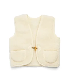 Daylesford Organic Children's Clothing>Childrens Gilet Natural Wool