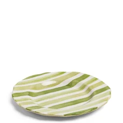 Daylesford Organic Tableware>Circus Stripe Green Dinner Plate
