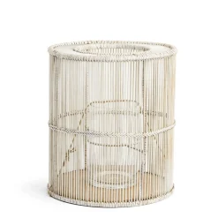 Daylesford Organic Candle Accessories|Candle Accessories>Cove Candle Holder White Wash Large
