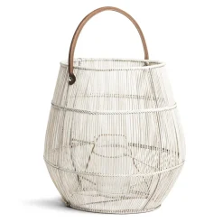 Daylesford Organic Candle Accessories|Candle Accessories>Cove Lantern White Wash Large