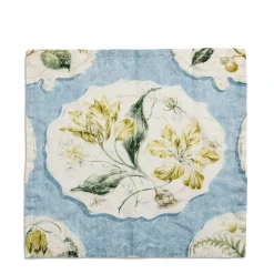 Daylesford Organic Table Linen|Tableware>Daylesford X Colefax Quince Garden Napkin in Blue with Tulip