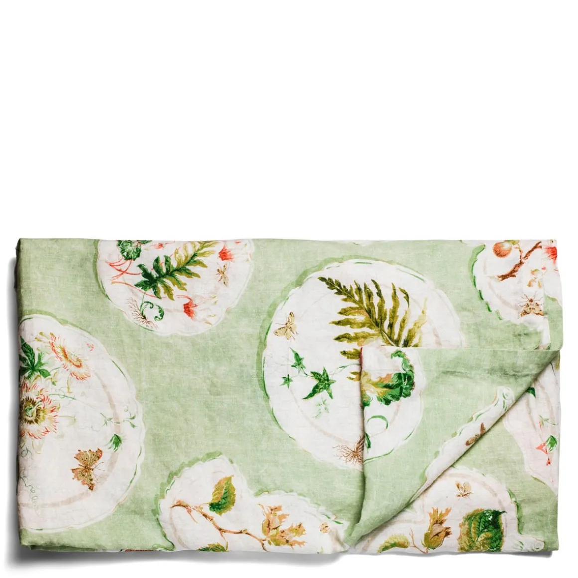 Daylesford Organic Table Linen|Tableware>Daylesford x Colefax Quince Garden Tablecloth in Green