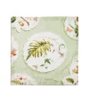 Daylesford Organic Table Linen|Tableware>Daylesford x Colefax Quince Garden Napkin in Green With Fern