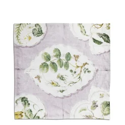 Daylesford Organic Table Linen|Tableware>Daylesford x Colefax Quince Garden Napkin in Lilac With Rosehip