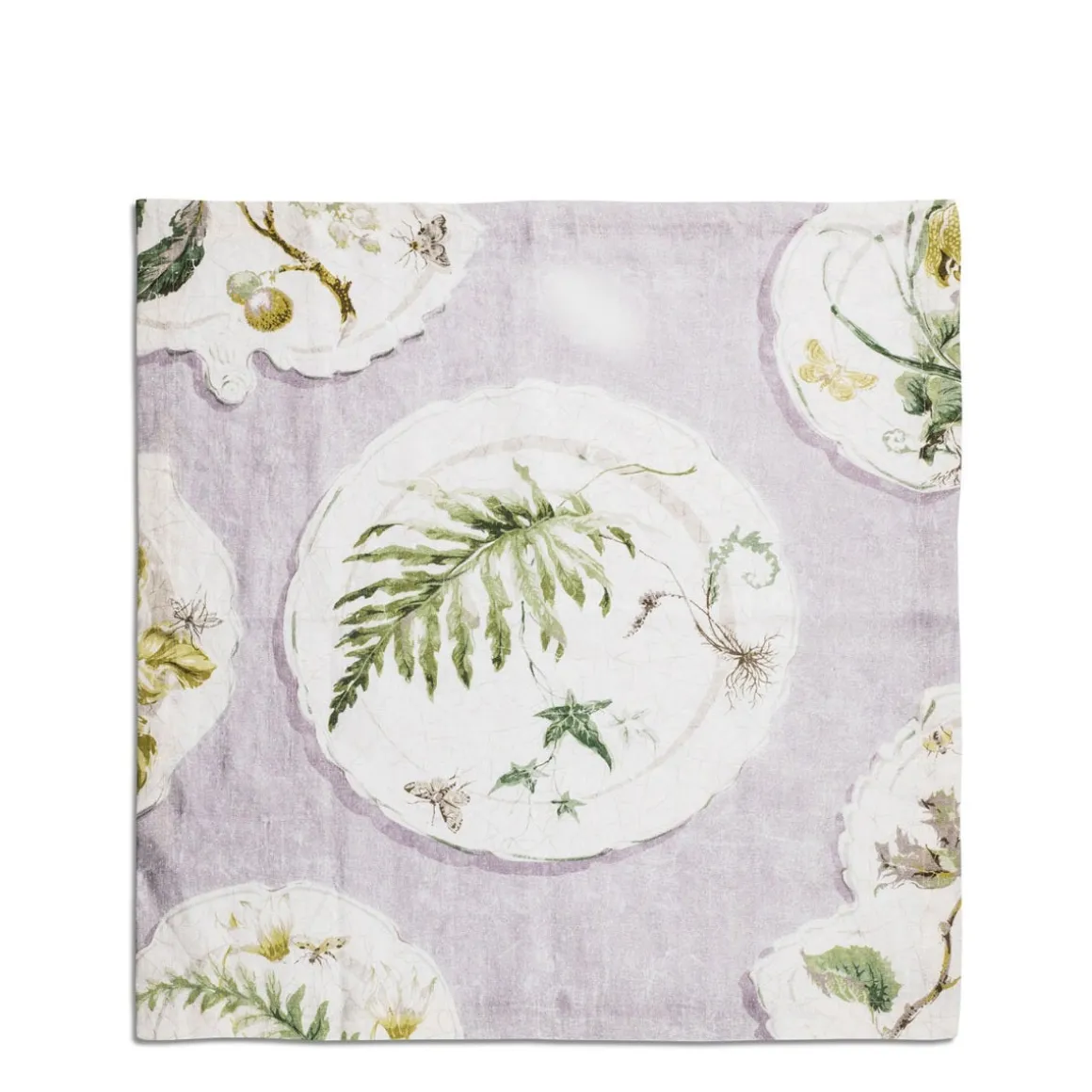 Daylesford Organic Table Linen|Tableware>Daylesford x Colefax Quince Garden Napkin in Lilac With Fern