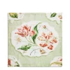 Daylesford Organic Table Linen|Tableware>Daylesford x Colefax Quince Garden Napkin in Green With Tulips
