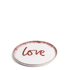 Daylesford Organic Tableware>Galley Love Red Side Plate
