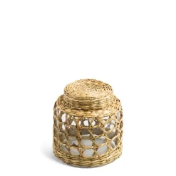 Daylesford Organic Candle Accessories|Candle Accessories>Glass Pot with Weave Small