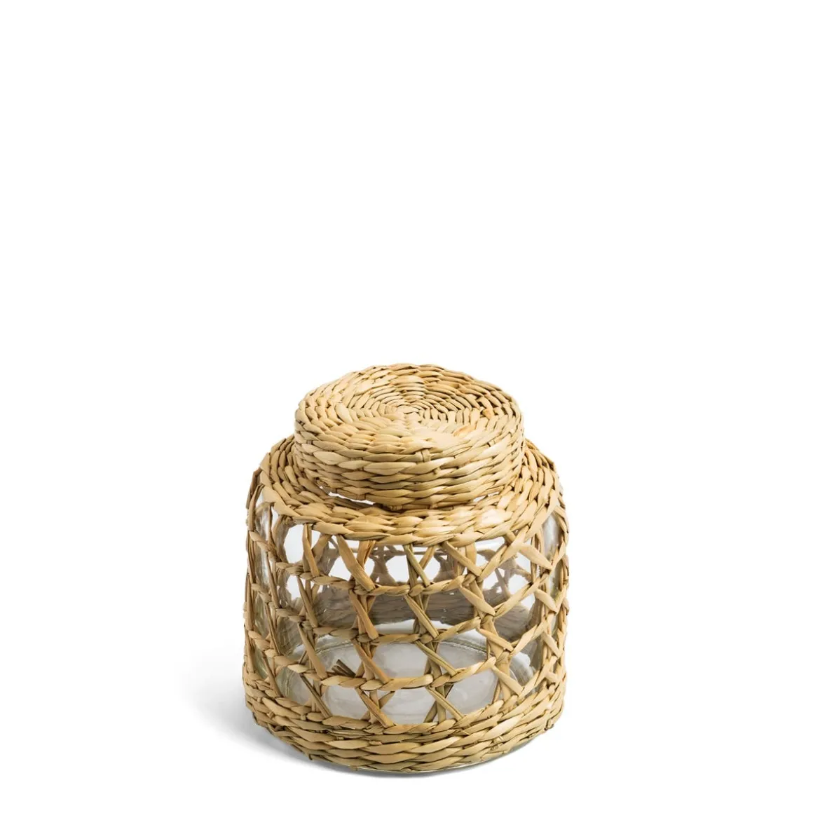 Daylesford Organic Candle Accessories|Candle Accessories>Glass Pot with Weave Small