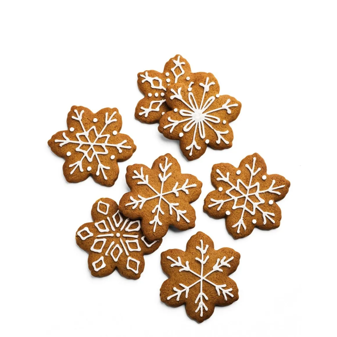 Daylesford Organic Biscuits|Chocolate & Sweets>Iced Gingerbread Snowflakes