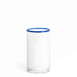 Daylesford Organic Glassware|Tableware>Idbury Hi Ball Blue Rim
