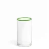 Daylesford Organic Glassware|Tableware>Idbury Hi Ball Green Rim