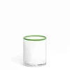 Daylesford Organic Glassware|Tableware>Idbury Low Ball Green Rim