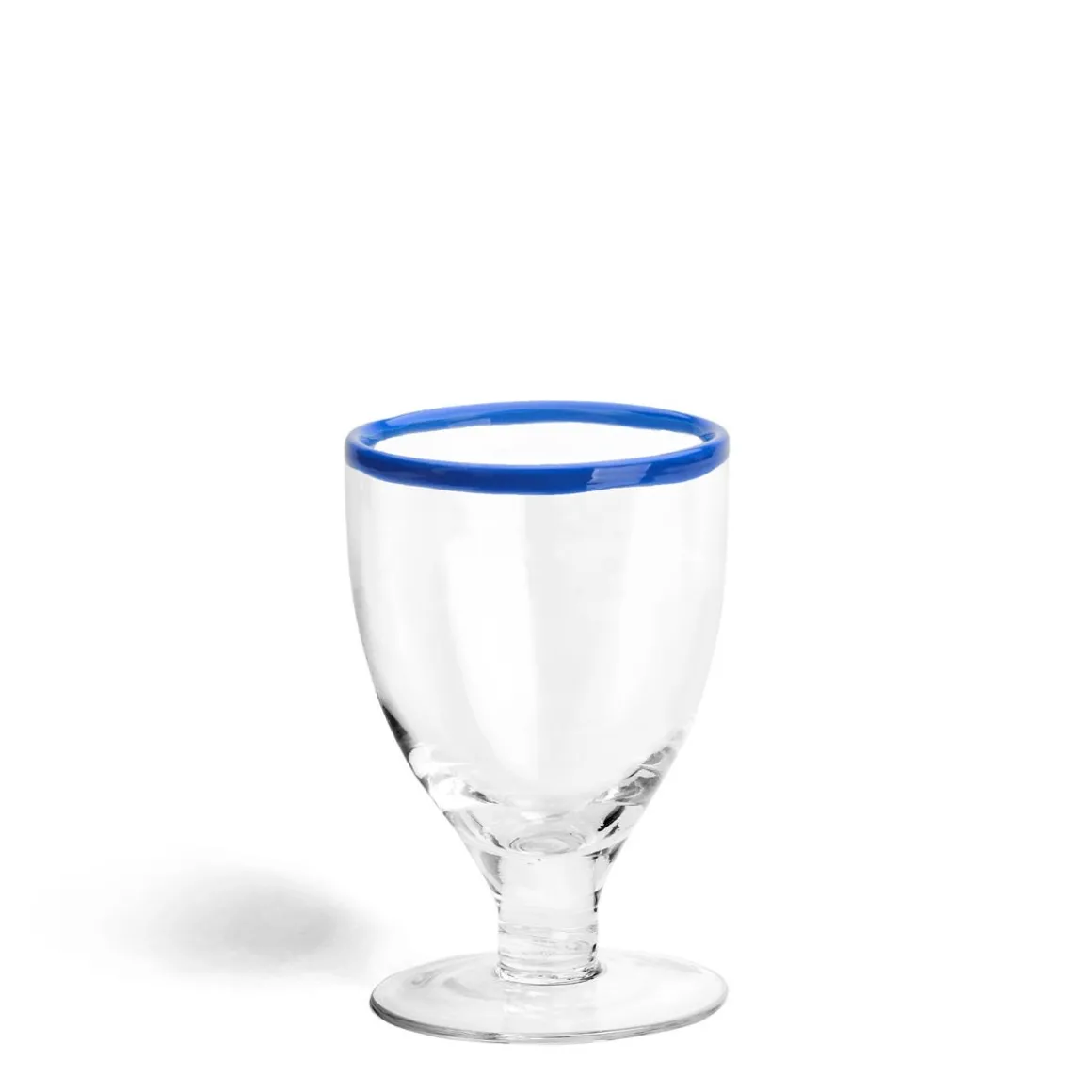 Daylesford Organic Glassware|Tableware>Idbury Wine Glass Blue Rim