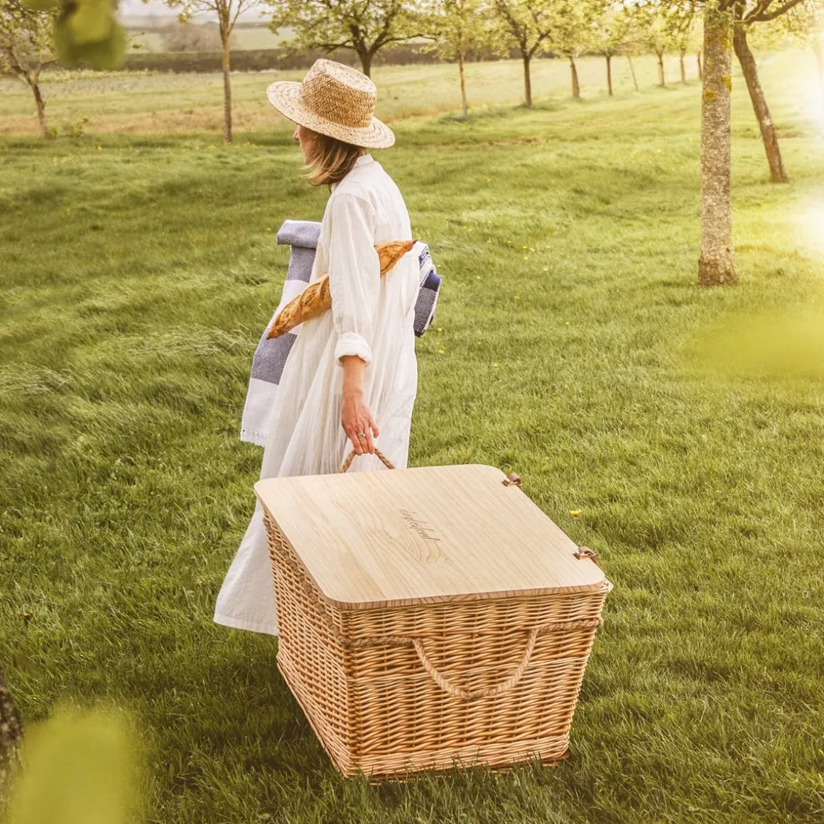 Daylesford Organic Bags & Baskets|Food Storage>Lea Insulated Picnic Hamper X Large