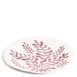 Daylesford Organic Tableware>Leaf Charger Pink