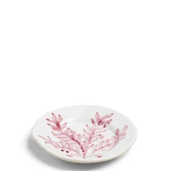 Daylesford Organic Tableware>Leaf Side Plate Pink