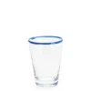 Daylesford Organic Glassware|Tableware>Ledbury Tumbler Blue Tipped Large