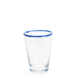 Daylesford Organic Glassware|Tableware>Ledbury Tumbler Blue Tipped Large