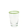 Daylesford Organic Glassware|Tableware>Ledbury Tumbler Green Tipped Large