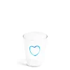 Daylesford Organic Glassware|Tableware>Light Blue Heart Glass