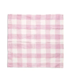 Daylesford Organic Table Linen|Tableware>Lilac and White Check Napkin