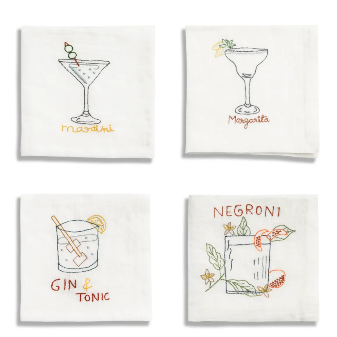 Daylesford Organic Table Linen|Tableware>Linen Cocktail Napkin Set