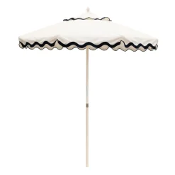 Daylesford Organic Garden Furniture>Market Umbrella White Scallop