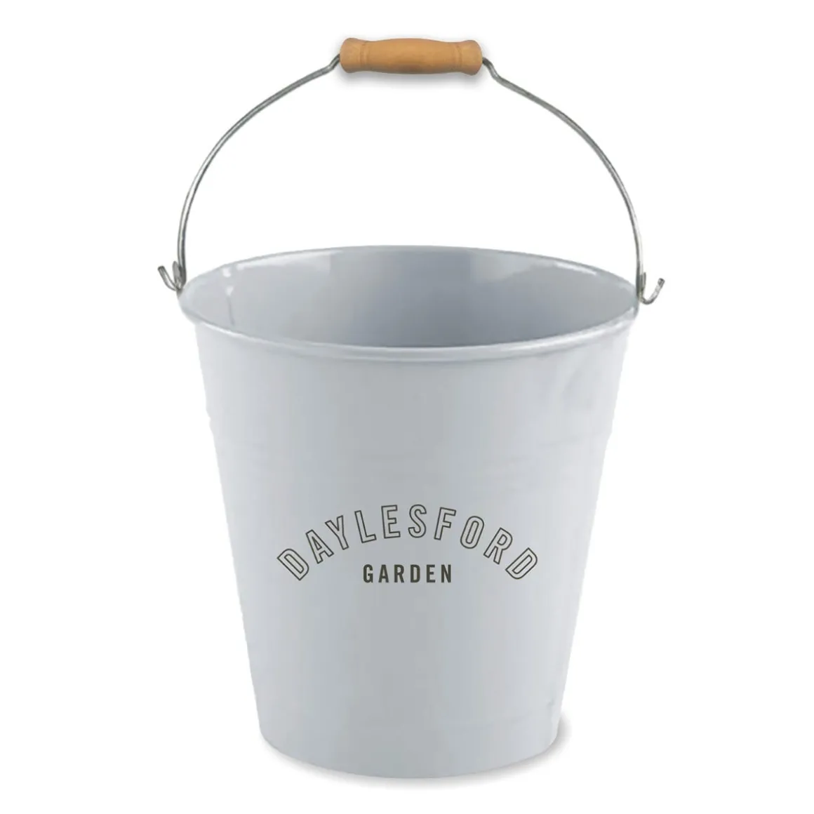 Daylesford Organic Baskets & Trugs>Metal Bucket with Wooden Handle