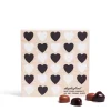 Daylesford Organic Chocolate & Sweets>Milk & Dark Chocolate Sea Salt Caramel Hearts Wooden Box