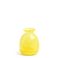Daylesford Organic Vases & Flowers|Vases>Miro Yellow Spiral Stripe Vase