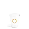 Daylesford Organic Glassware|Tableware>Orange Heart Glass
