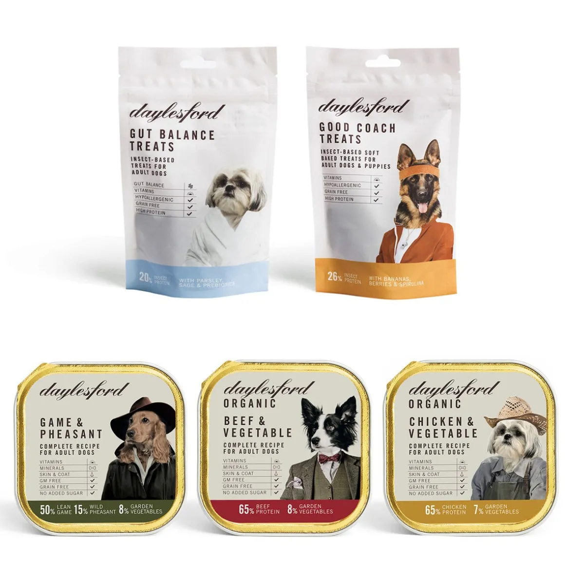 Daylesford Organic Pet Food>Petite Pet Food Sample Selection
