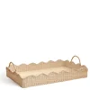 Daylesford Organic Tableware>Scalloped Tray Rattan