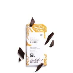 Daylesford Organic Chocolate & Sweets>Single Origin Dark Chocolate Ginger Bar