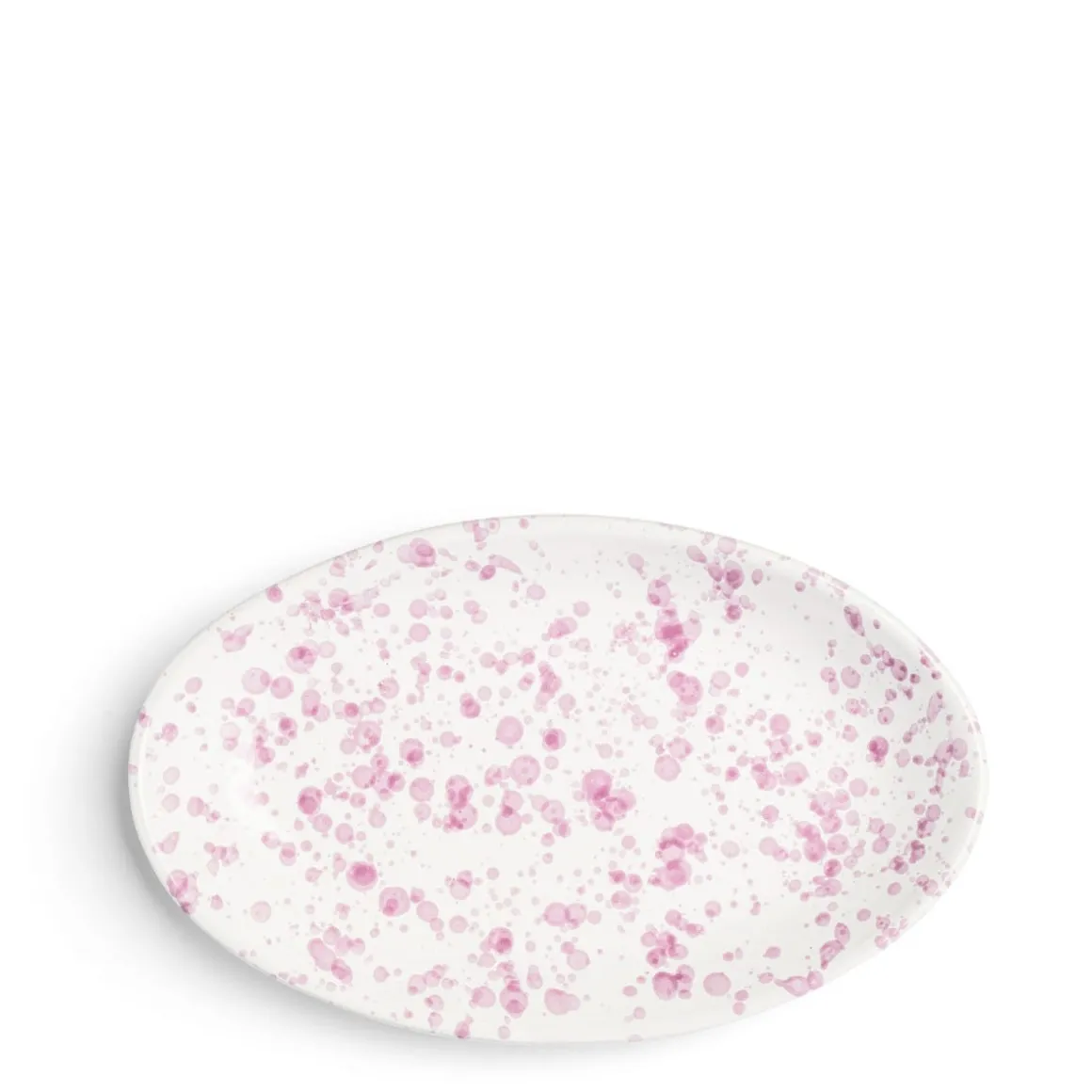 Daylesford Organic Tableware>Solstice Splatter Oval Dish Lilac Ceramic