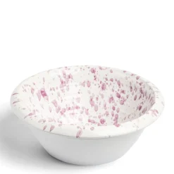 Daylesford Organic Tableware>Solstice Splatter Salad Bowl Lilac Ceramic