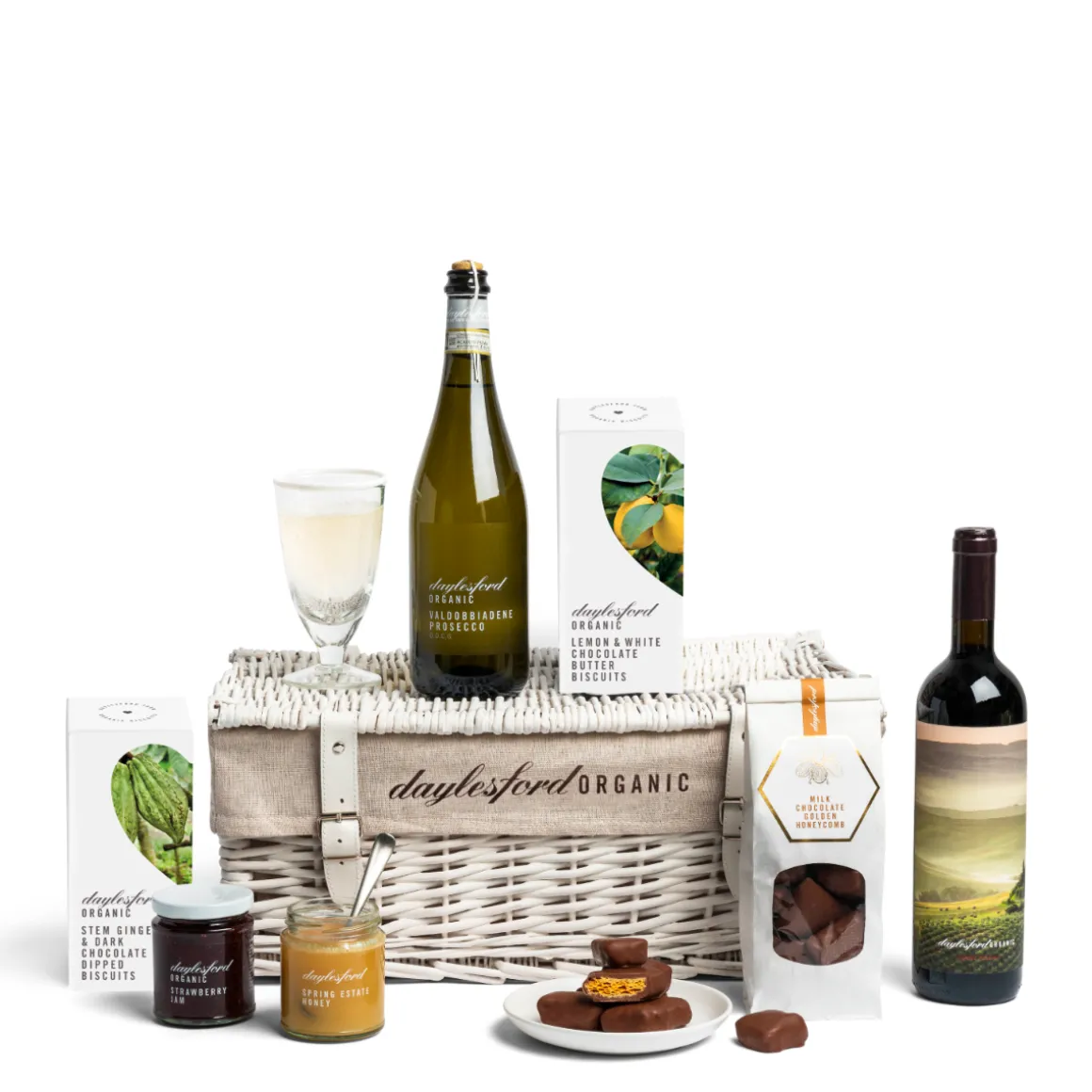 Daylesford Organic Wine|Biscuits>Thank you Hamper