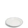 Daylesford Organic Tableware>Vintage Side Plate Double Blue Border