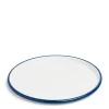 Daylesford Organic Tableware>White & Blue Enamel Pizza