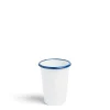 Daylesford Organic Tableware>White & Blue Enamel Tumbler Small