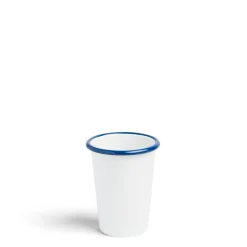 Daylesford Organic Tableware>White & Blue Enamel Tumbler Small
