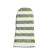 Daylesford Organic Aprons & Tea Towels>White & Green Stripe Oven Glove