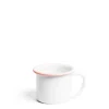 Daylesford Organic Tableware>White & Pink Enamel Mug