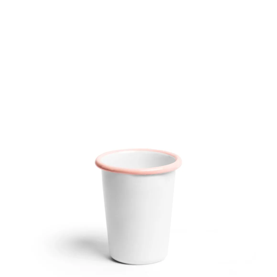 Daylesford Organic Tableware>White & Pink Small Enamel Tumbler