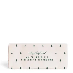 Daylesford Organic Chocolate & Sweets>White Chocolate Pistachio & Almond Bar